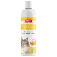 Bio PetActive Shampoo with Honey Extract 250ml, PA348, cat Shampoo / Conditioner, Bio PetActive, cat Grooming, catsmart, Grooming, Shampoo / Conditioner